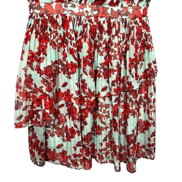 La Maison Talulah Superbloom Mini Dress Red Blue Size L - Picture 11 of 16
